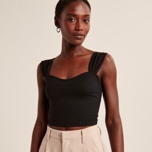 Green Abercrombie Seamless Fabric Sweetheart Top Size XXS
